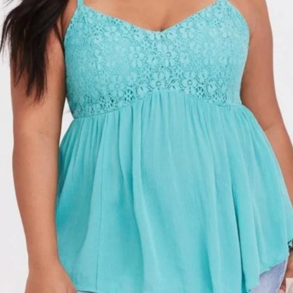 Torrid Lace Baby Doll Top NWOT